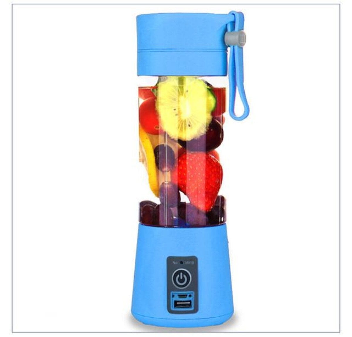 Portable USB Electric Fruit Juice Blender Deluxe Version with 6 Blades Kitchen Yellow Pandora 